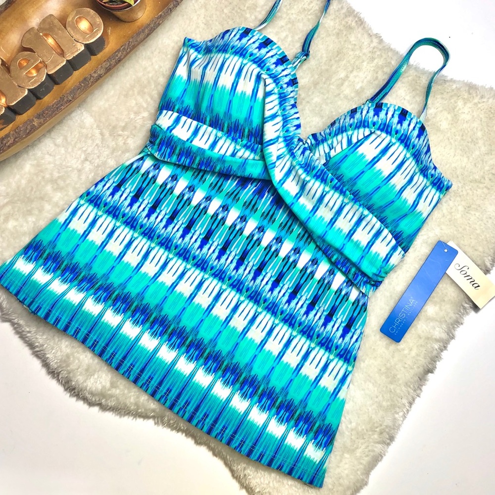 *Christina | Crossover Bordeaux Tankini